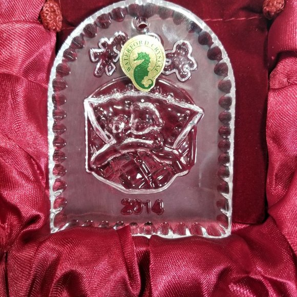 2014 Waterford Twas The Night Before Christmas Ornament w/Enhancer - Picture 3 of 4